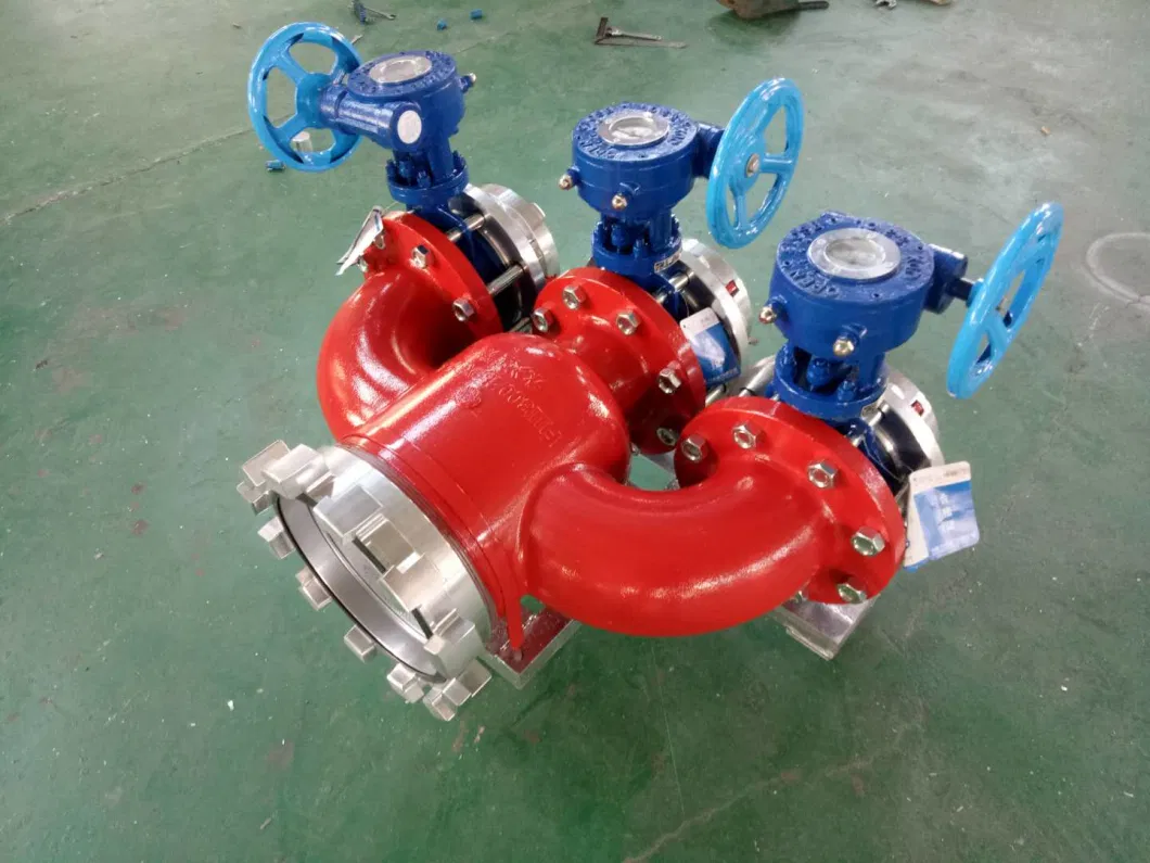 Xhyxfire Safety Equipment Fire Protection Siamese Leader Line Valve Fire Fighting Water Divider