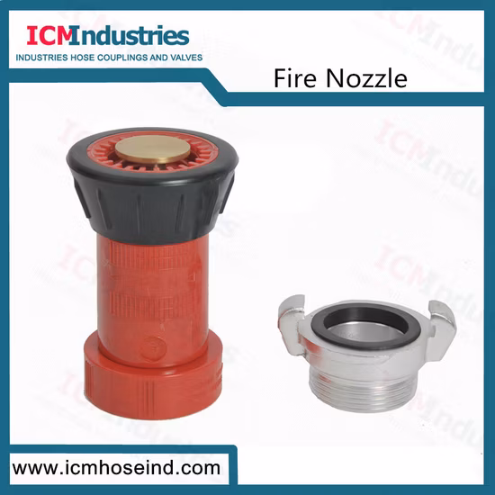Red Plastic Spray Jet Fire Hose Nozzle for Fire Fighting